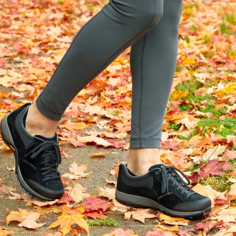 Dansko Black Suede Waterproof Sneaker “Paisley” (EUC with box)